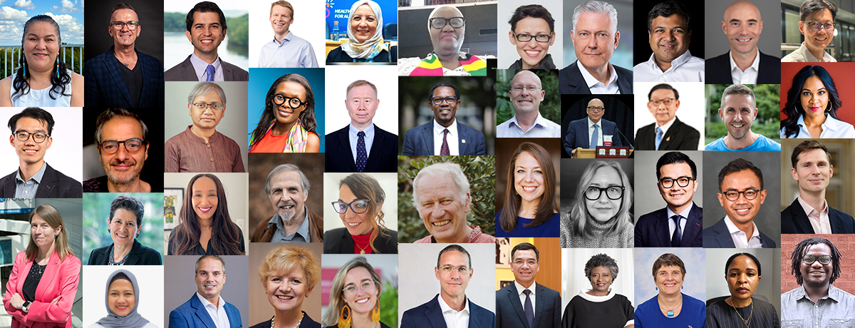 Headshots of commissioners and advisers